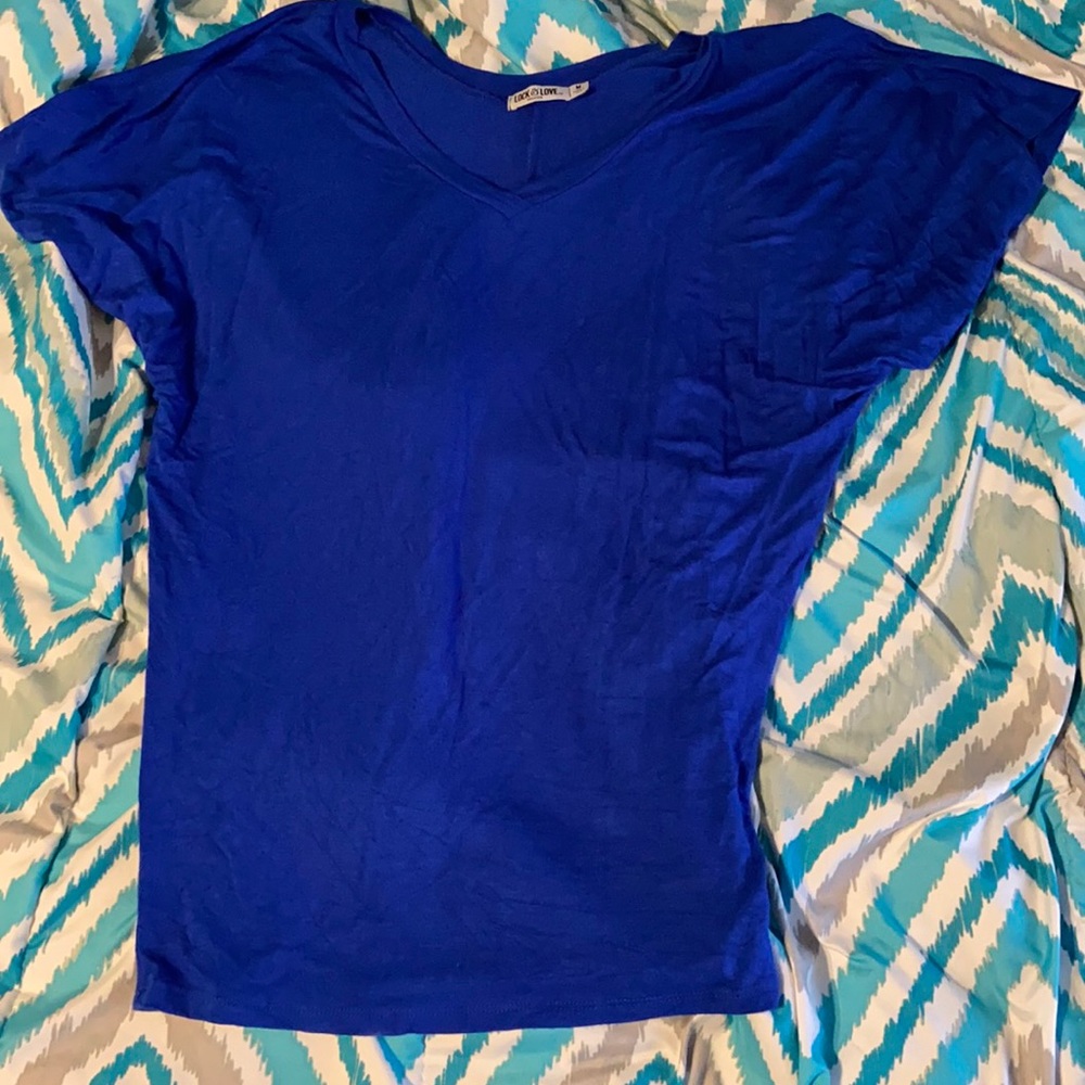Size Medium, Blue Blouse, Lock & Love